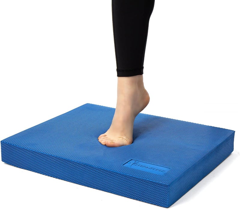 StrongTek Extra Wide Foam Balance Pad for Physical Therapy, 19" X 15.8" X 2.4", High-Density TPE Foam Pad for Exercise, Enhanced Stability, Core Strength, Non-Slip & Water-Resistant, for Fitness, Yoga - Image 1